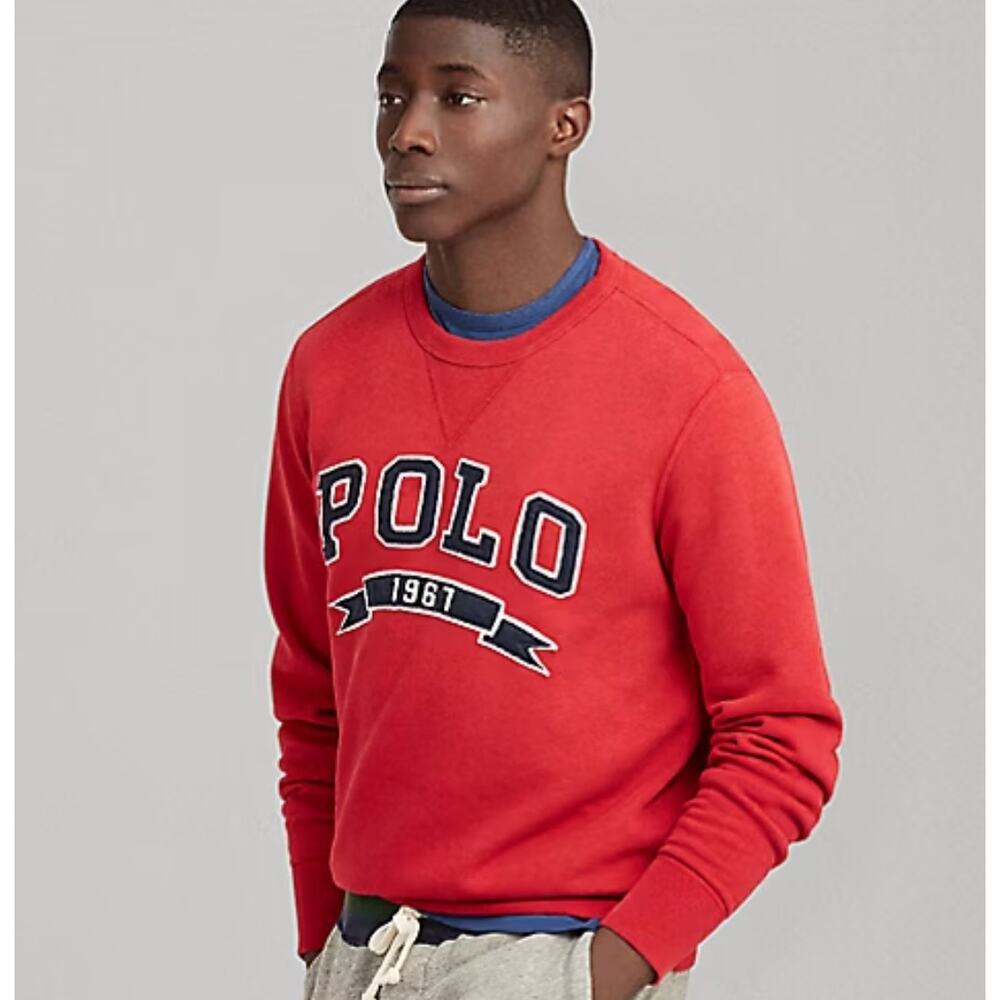 Polo Ralph Lauren Cotton-Blend-Fleece Sweatshirt Eaton Red Medium